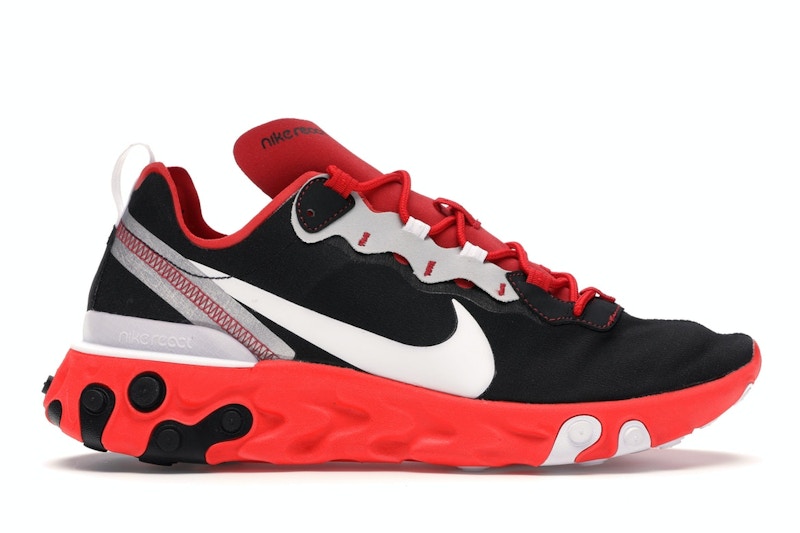 Nike React Element 55 Black White Red Orbit