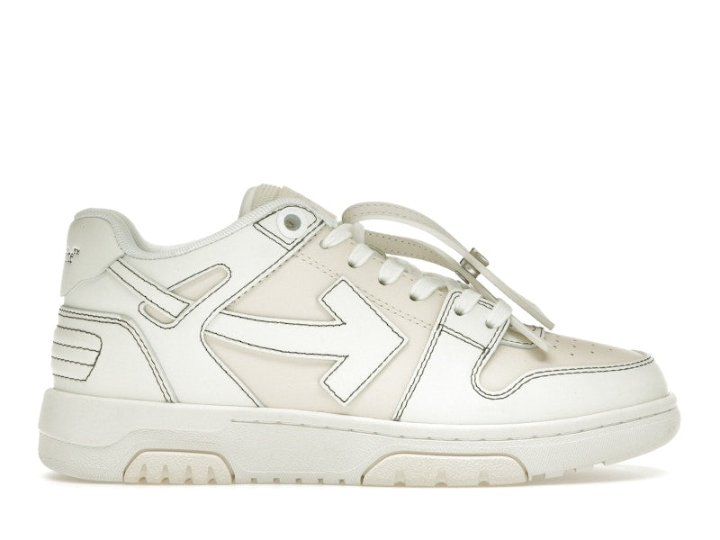 OFF-WHITE Out Of Office OOO Low Tops Cream White