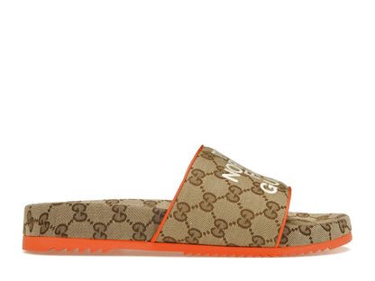 Gucci x The North Face GG Slide Orange Beige Ebony Original GG Canvas