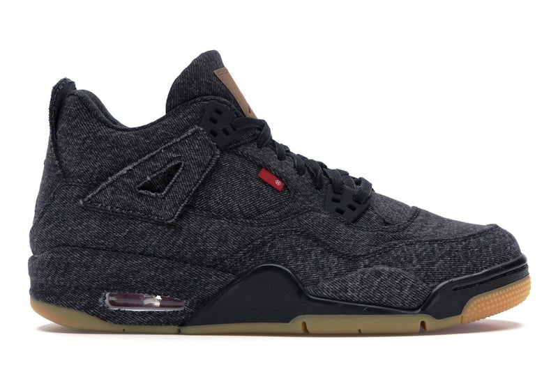 Jordan 4 Retro Levi's Black (GS) (Blank Tag)