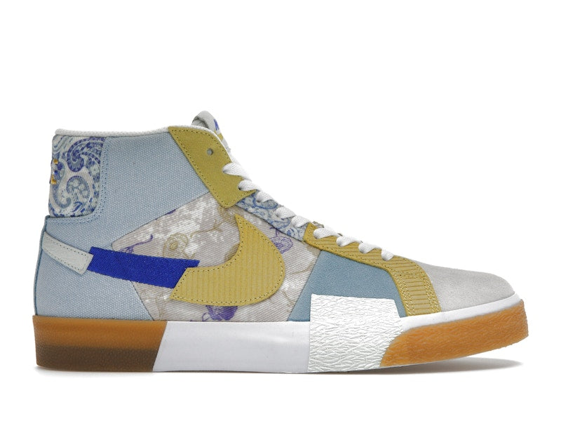 Nike SB Zoom Blazer Mid Premium Floral Paisley Boarder Blue