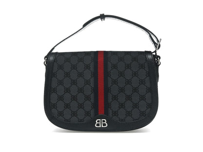Gucci x Balenciaga The Hacker Project Medium Shoulder Bag Black