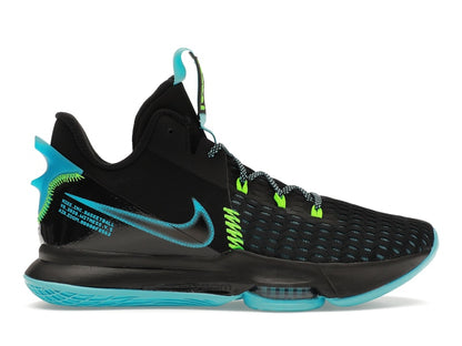 Nike LeBron Witness 5 Black Light Blue Fury