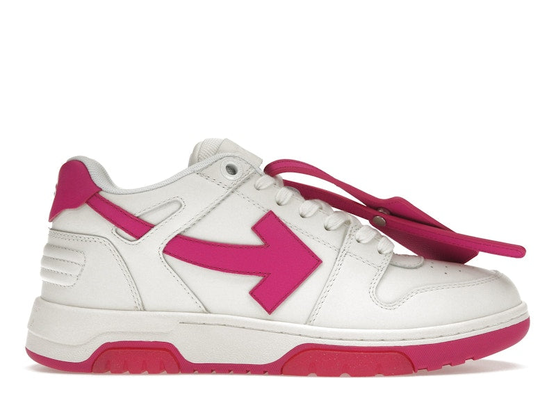 OFF-WHITE Out Of Office Calf Leather White Fuchsia (Women's)