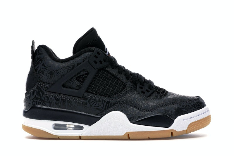Jordan 4 Retro Laser Black Gum (GS)