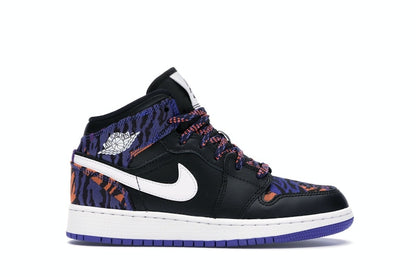 Jordan 1 Mid Multi-Color Tiger Stripe (GS)