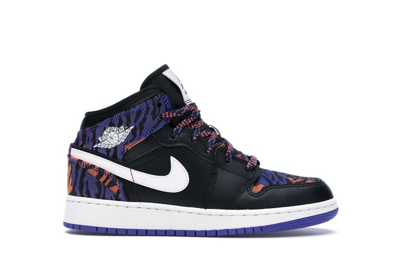 Jordan 1 Mid Multi-Color Tiger Stripe (GS)