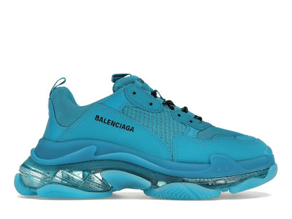 Balenciaga Triple S Clear Sole Teal Blue