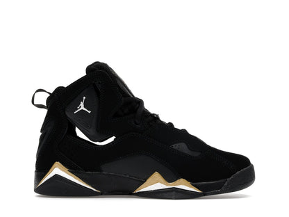 Jordan True Flight Black Metallic Gold White (GS)