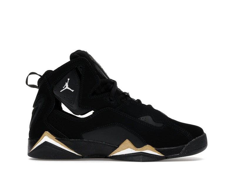 Jordan True Flight Black Metallic Gold White (GS)