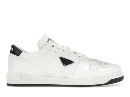 Prada Downtown Low Top Sneakers Leather White White Black