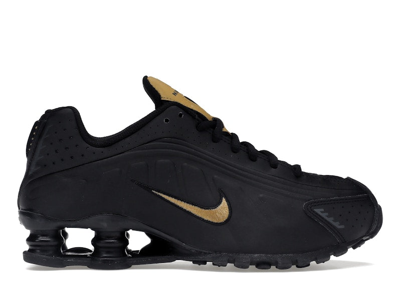Nike Shox R4 Black Metallic Gold (GS)