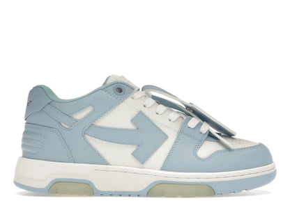 OFF-WHITE OOO Low Out Of Office Calf Leather White Light Blue