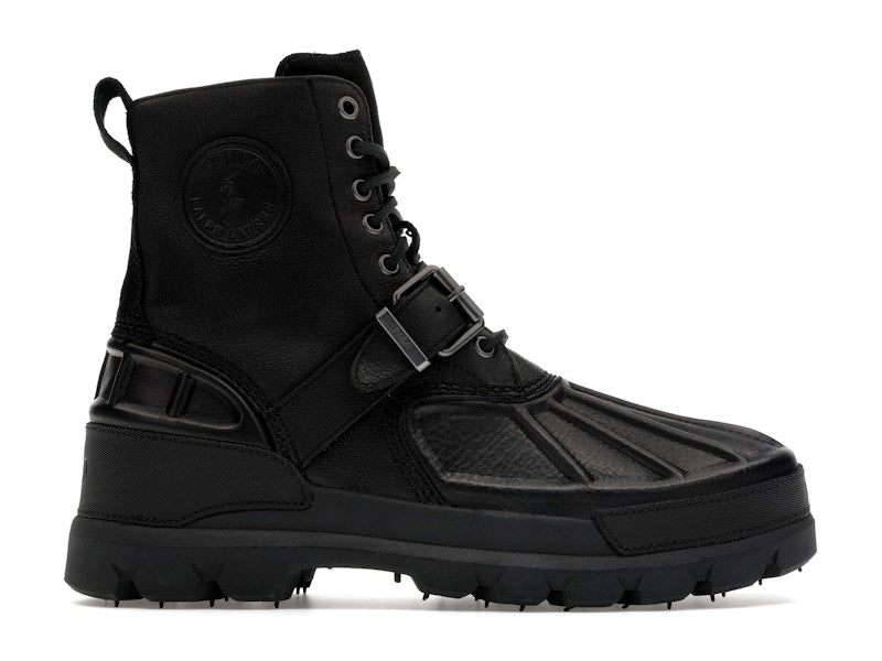 Polo Ralph Lauren Oslo High Oiled Leather Boot Black