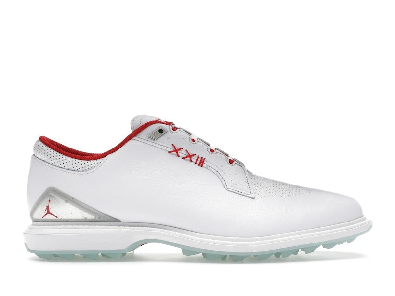 Jordan ADG 5 White Metallic Silver Blue Tint Fire Red (Wide)