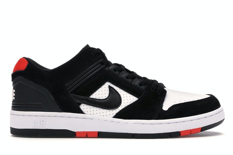 Nike SB Air Force 2 Low Black White Habanero Red