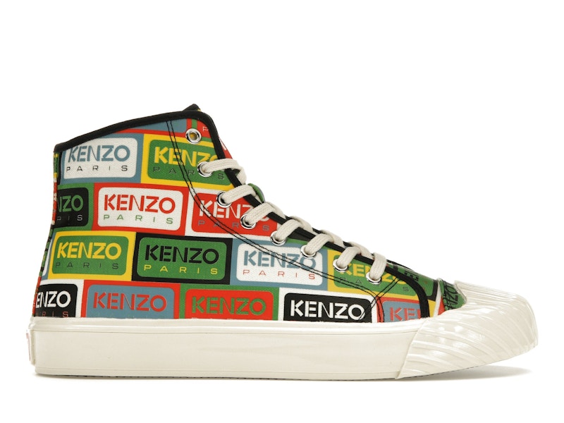 Kenzo School High Top Trainers Multi