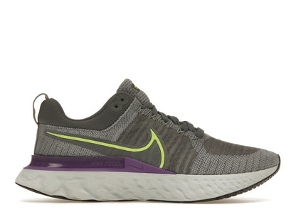 Nike React Infinity Run Flyknit 2 Grey Volt Wild Berry