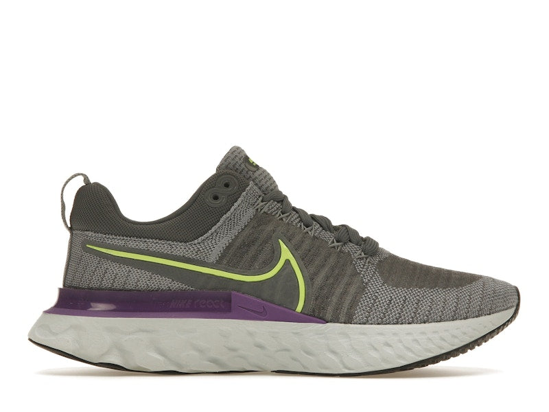 Nike React Infinity Run Flyknit 2 Grey Volt Wild Berry