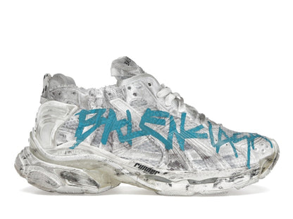 Balenciaga Runner Graffiti White Blue