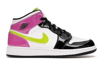 Jordan 1 Mid White Black Cyber Pink (GS)