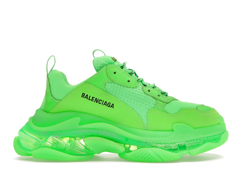 Balenciaga Triple S Neon Green Clear Sole
