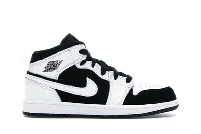 Jordan 1 Mid White Black (PS)