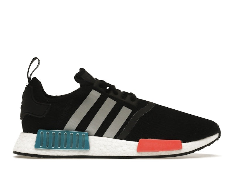 adidas NMD R1 Black Silver Solar Red