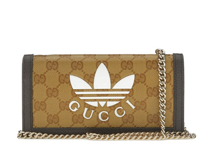 Gucci x adidas Wallet With Chain Beige/Brown