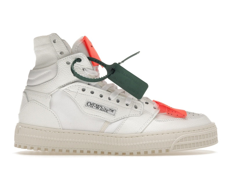 OFF-WHITE Off Court 3.0 Leather White White Orange (Bold Medial Logo)