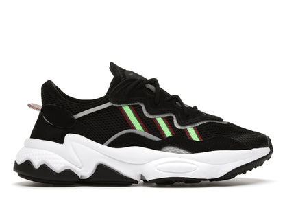 adidas Ozweego Core Black Solar Green (GS)