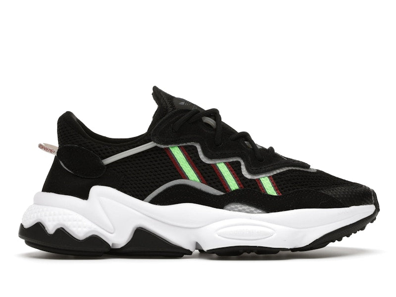 adidas Ozweego Core Black Solar Green (GS)