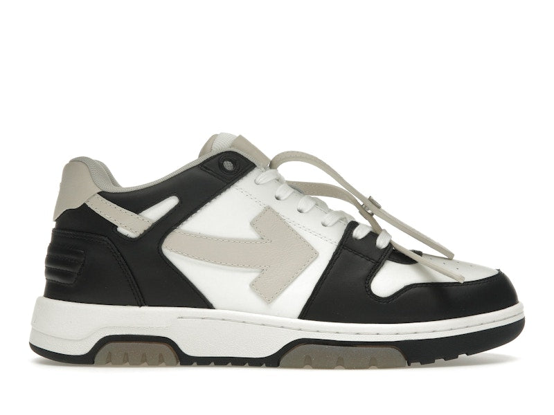 OFF-WHITE Out Of Office OOO Low Tops Black Beige
