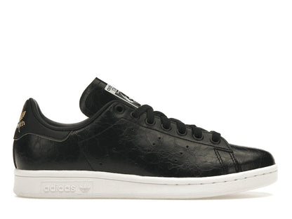 adidas Stan Smith Cracked Leather Black Gold (Women's)