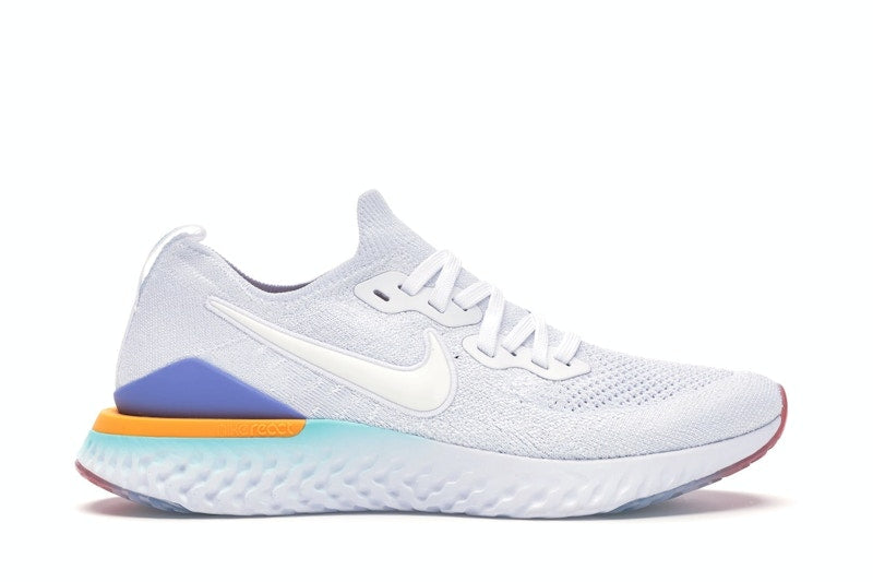 Nike Epic React Flyknit 2 White Hyper Jade Ember Glow (Women's)