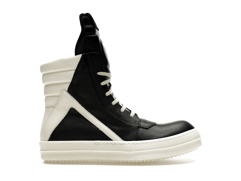 Rick Owens Strobe Geobasket High Black Milk