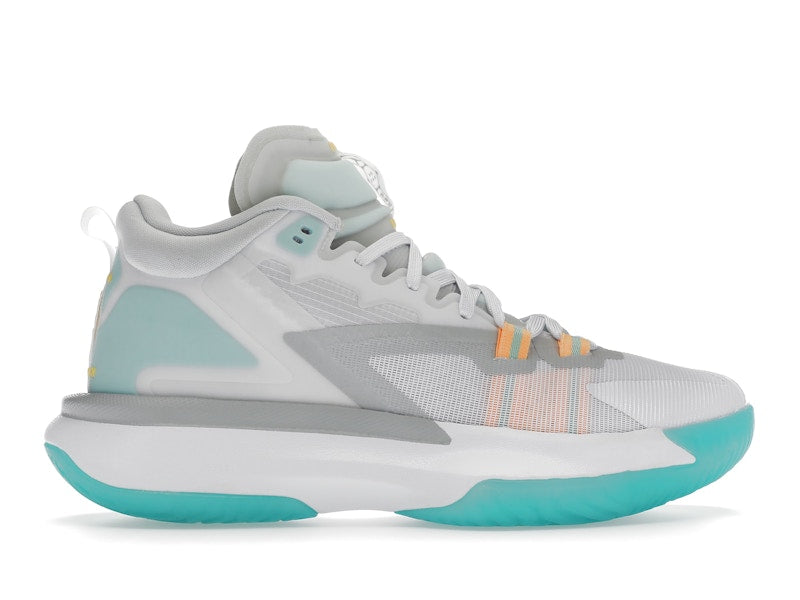 Jordan Zion 1 White Dynamic Turquoise