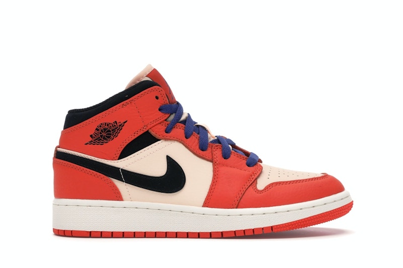 Jordan 1 Mid Team Orange Black (GS)