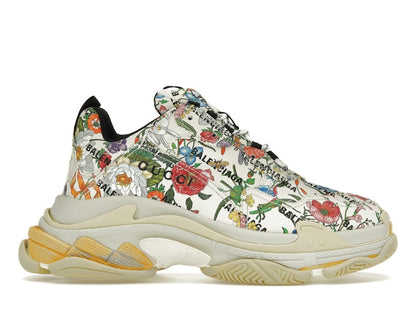 Gucci x Balenciaga The Hacker Project Triple S  Flora Print