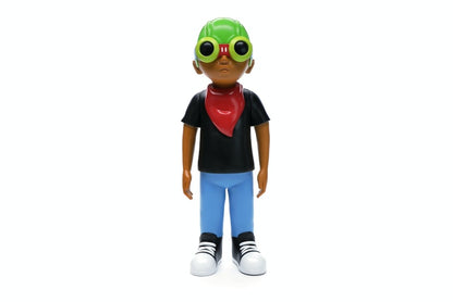 Hebru Brantley x Mindstyle Fly Boy Black Tee Vinyl Figure Multi