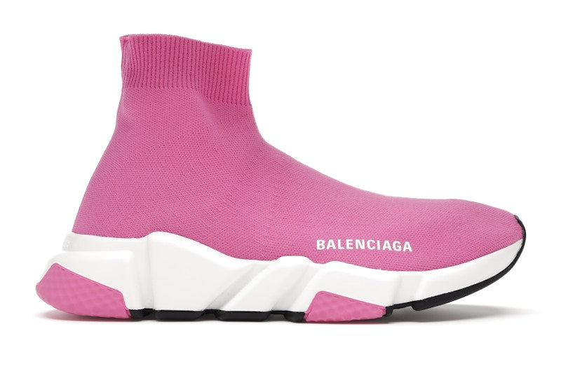 Balenciaga Speed Trainers Mid Pink White (Women's)