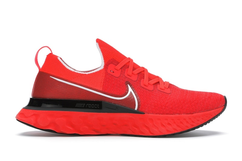 Nike React Infinity Run Flyknit Bright Crimson Black