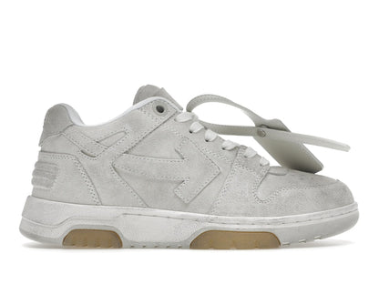 OFF-WHITE Out Of Office OOO Low Tops Vintage Suede Destressed White