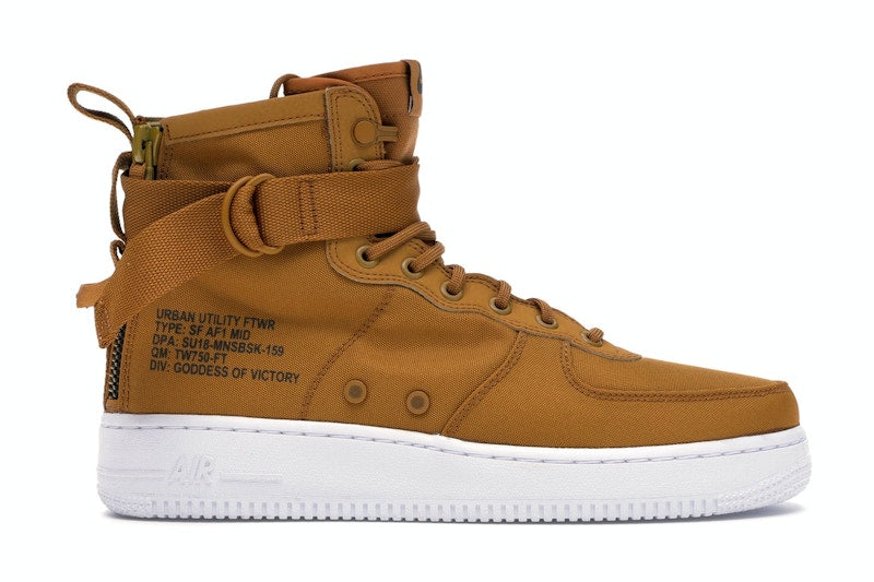 Nike SF Air Force 1 Mid Desert Ochre