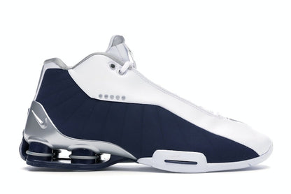 Nike Shox BB4 White Silver Navy