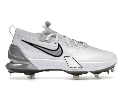 Nike Force Zoom Trout 9 Elite White Black Pure Platinum Metallic Silver