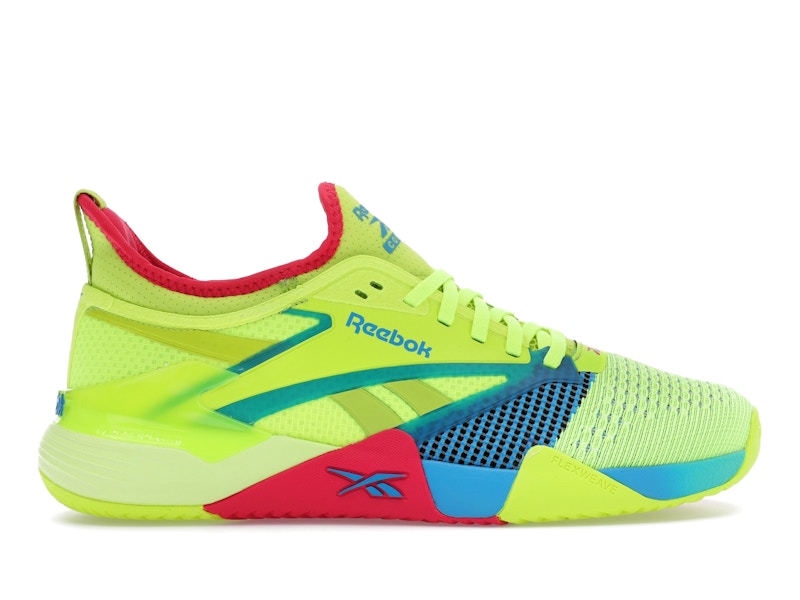 Reebok Nano Court Digital Lime Aqua Bold Pink