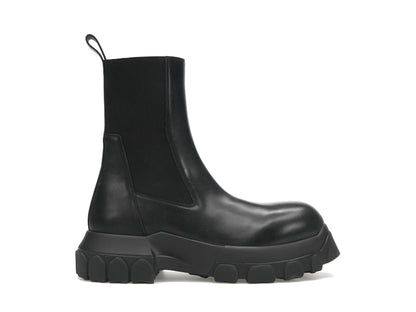 Rick Owens Lido Beatle Bozo Tractor Boots Black
