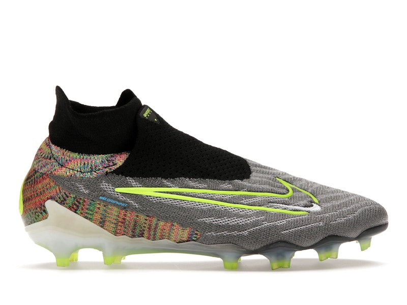 Nike Gripknit Phantom GX Elite Dynamic Fit Fusion FG Black White Blue Glow Volt