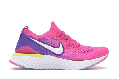 Nike Epic React Flyknit 2 Laser Fuchsia White (Women's)